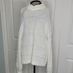 Urban Outfitters White Mockneck Sweater Size XS